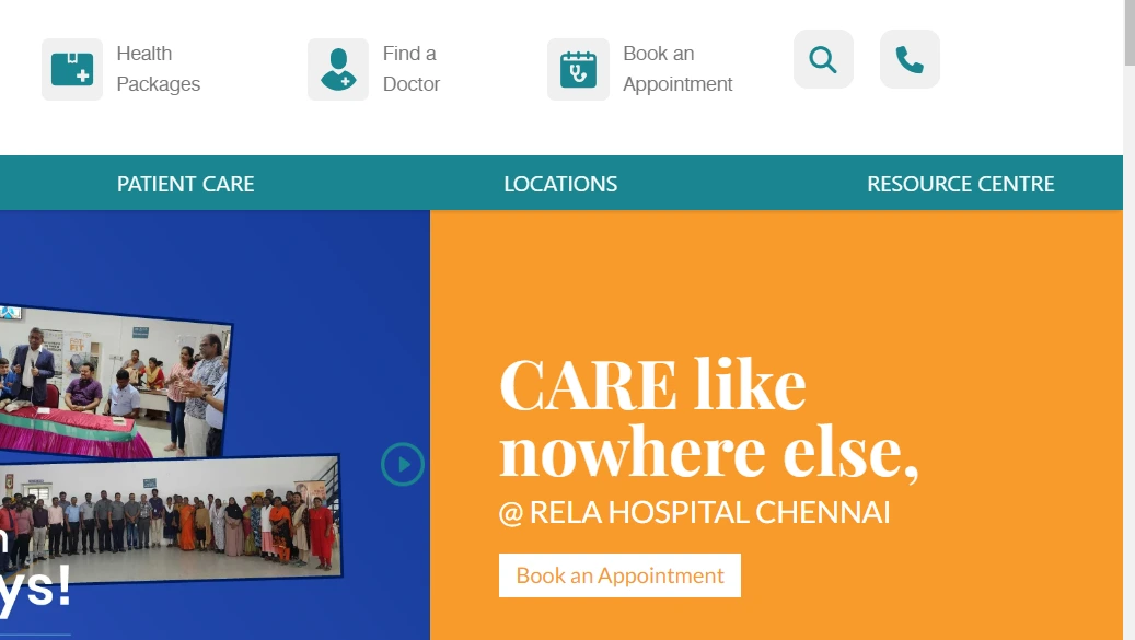Book Appointment Rela Hospital